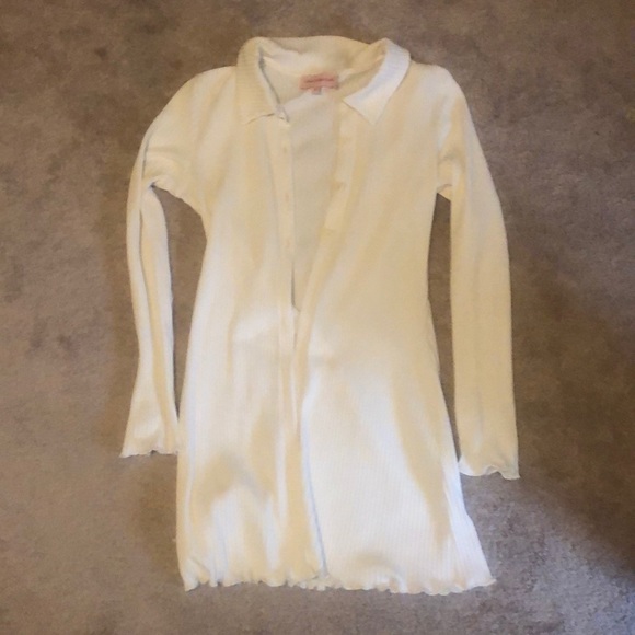 Lisa says gah ribbed ivory colored top - Picture 2 of 4